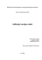 Research Papers 'Inflācija Latvijas valstī', 1.
