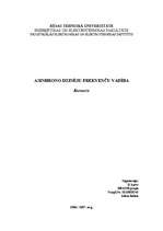 Research Papers 'Asinhrono dzinēju frekvenču vadība', 1.