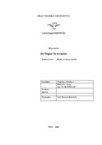 Research Papers 'Jet Engine in Aviation', 1.