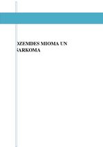 Research Papers 'Dzemdes mioma un sarkoma', 1.