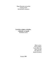 Research Papers 'Latviešu valodas attīstība, veidotāji un kopēji', 1.