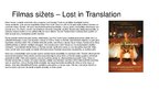 Presentations 'Filma par Tokiju - Lost in Translation', 3.
