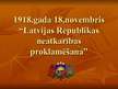 Presentations '1918.gada 18.novembris - Latvijas neatkarības proklamēšana', 1.