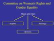 Presentations 'Women’s Rights in the European Union', 9.