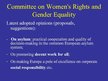 Presentations 'Women’s Rights in the European Union', 11.