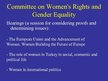 Presentations 'Women’s Rights in the European Union', 12.