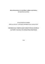Research Papers 'Informācijas tehnoloģiju izmantošanas iespējas latviešu valodas un literatūras m', 1.