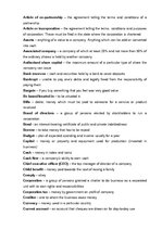 Summaries, Notes 'Business English Glossary', 9.