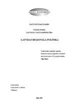 Research Papers 'Latvijas reģionālā politika', 1.