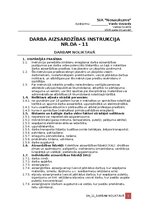 Samples 'Darba aizsardzības instrukcija darbam noliktavā', 1.