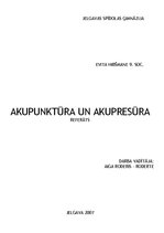 Research Papers 'Akupunktūra un akupresūra', 1.