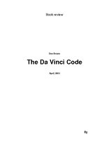 Summaries, Notes 'Book Review "The Da Vinci Code"', 1.