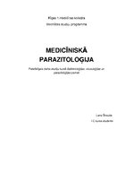 Summaries, Notes 'Medicīniskā parazitoloģija', 1.