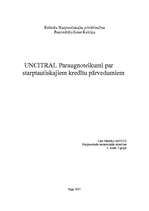 Research Papers 'UNCITRAL - paraugnoteikumi par starptautiskajiem kredītu pārvedumiem', 1.