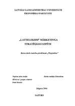 Research Papers '"Lattelekom" mārketinga stratēģijas izpēte', 1.