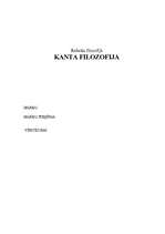 Research Papers 'Kanta filosofija', 1.