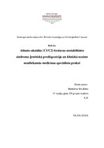 Research Papers 'Atlanto-aksiālās locītavas nestabilitātes sindroma ģenētiskā predispozīcija un k', 1.