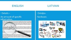 Presentations 'English-Latvian False Friends', 9.