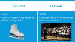 Presentations 'English-Latvian False Friends', 25.