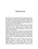 Summaries, Notes 'Romāns Suta', 1.