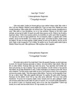 Summaries, Notes 'Jana Egle "Svešie" dienasgrāmatas fragmenti', 1.