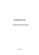 Essays 'Viesnīca "Reval Hotel Latvija"', 1.