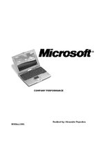 Research Papers 'Microsoft Incoroporation Company Performance', 1.