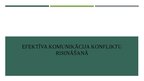 Presentations 'Efektīva komunikācija konfliktu risināšanā', 1.