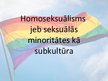 Presentations 'Homoseksuālisms', 1.