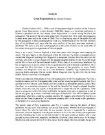 Essays '"Great Expectations" by Charles Dickens', 1.