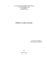 Research Papers 'Kafijas un tējas automāti', 1.