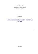 Research Papers 'Latvijas komercbanku aktīvu struktūras analīze', 1.