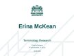 Presentations 'Erina McKean', 1.