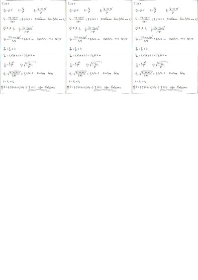 Summaries, Notes 'Fizikas uzdevumu risinājumu apkopojums. Kinemātika', 29.