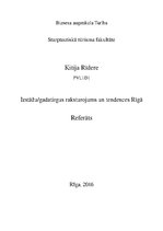 Research Papers 'Izstāžu/gadatirgu raksturojums un tendences Rīgā', 1.