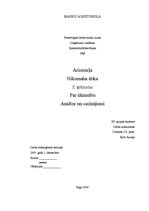 Research Papers 'Aristotelis "Nikomaha ētika" - par tikumību', 1.