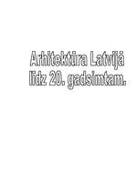 Research Papers 'Arhitektūra Latvijā līdz 20.gadsimtam', 13.