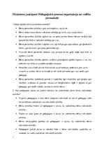 Summaries, Notes 'Pedagoģiskā procesa organizācija un vadība pirmsskolā', 1.