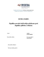 Research Papers 'Siguldas novada iedzīvotāju attieksme pret Siguldas pilsētas svētkiem', 1.