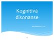 Presentations 'Kognitīvā disonanse', 1.