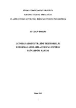 Research Papers 'Latvijas administratīvi teritoriālās reformas atbilstība Eiropas vietējo pašvald', 1.