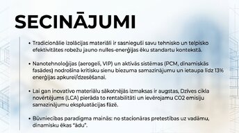 Presentations 'Inovatīvie siltumizolācijas materiāli un to ietekme uz enerģijas patēriņu', 11.