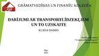 Presentations 'Darījumi ar transportlīdzekļiem un to uzskaite', 1.