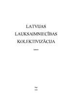 Research Papers 'Latvijas lauksaimniecības kolektivizācija', 1.