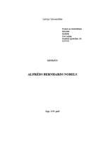 Research Papers 'Alfrēds Bernhards Nobels', 1.