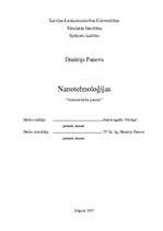 Research Papers 'Nanotehnoloģijas zinātniskais darbs', 1.