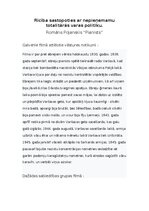 Essays 'Romāns Poļanskis “Pianists” (filma)', 1.