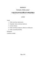 Research Papers 'Valsts investīciju politika', 1.