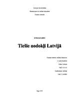 Research Papers 'Tiešie nodokļi Latvijā', 1.
