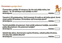 Samples 'Matemātika ar Pokēmoniem', 5.
